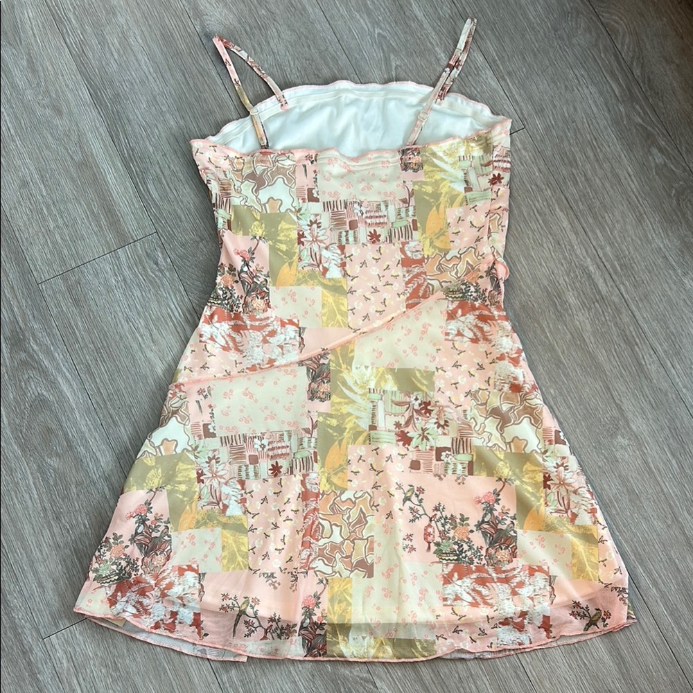 NWT Cottage Floral Patchwork Spaghetti Strap Dress - Picture 5 of 12